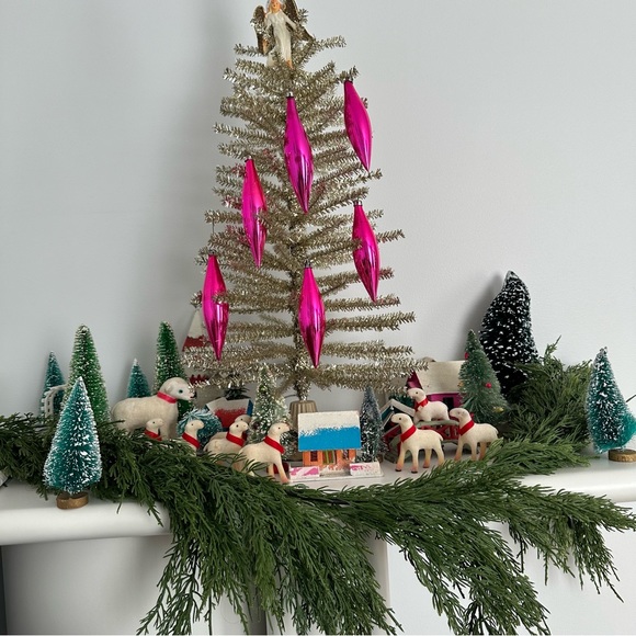 Pink Christmas Glass Ornaments Made in Poland - Picture 5 of 15